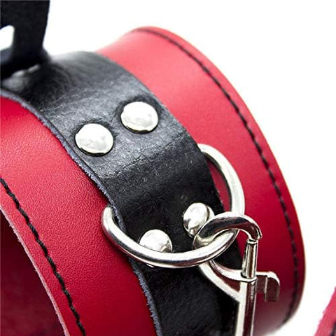 Bondage Bed Restraints Bedrooms couples sex Wrist Handcuffs BDSM sex couples vegan leather handcuffs detachable adjustable with small padlock & 2 keys included